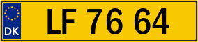 Trailer License Plate